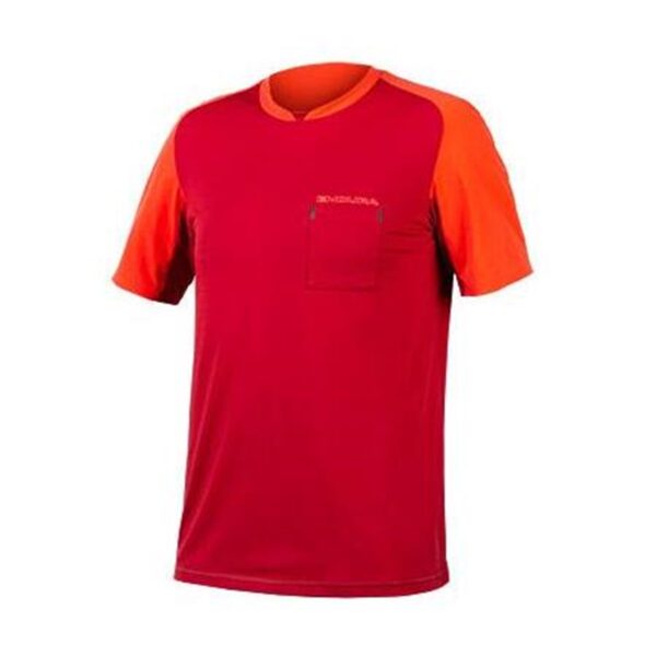 Endura Dres GV500 Foyle Tech T Red