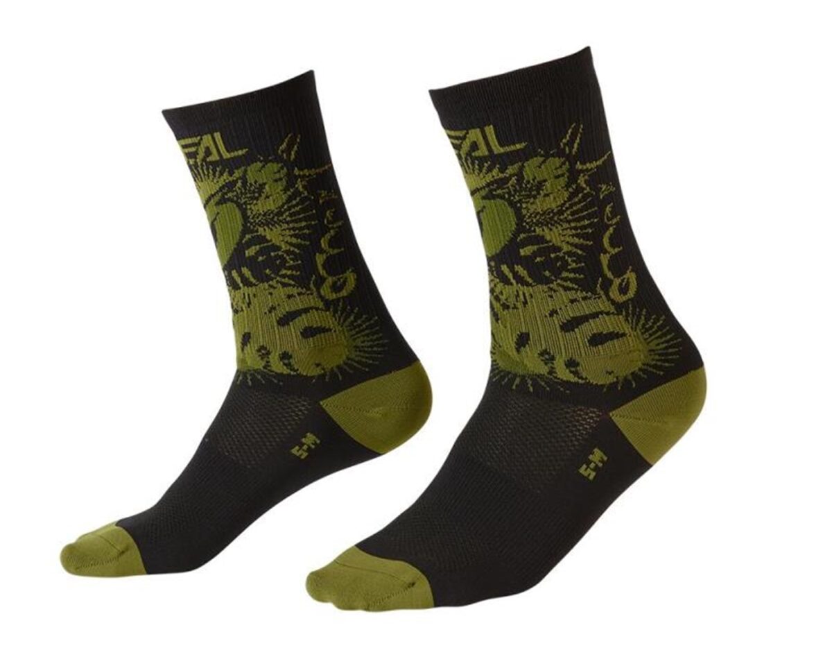 Čarape Oneal PLANT black/green 43-46