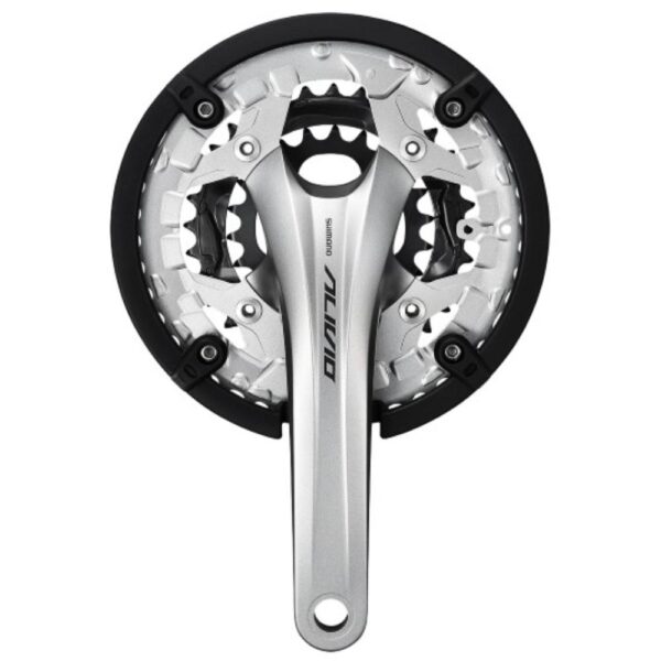 Pogon Shimano Alivio Fc-T4060, 44X32X22Z, Poluga 175Mm, Za Stražnji 9 Brzina, Iz 2 Dijela, Chaincase Kompatibilno, Bez Bb Dijelova, Za Chainline 50Mm, Štitnik, Srebrn