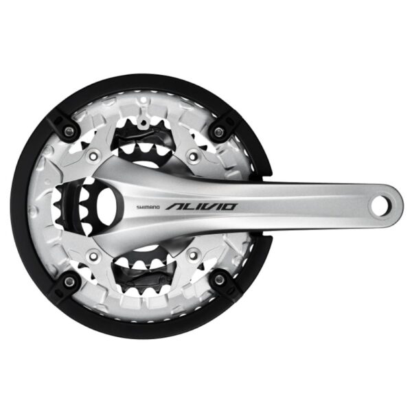 Pogon Shimano Alivio Fc-T4060, 44X32X22Z, Poluga 175Mm, Za Stražnji 9 Brzina, Iz 2 Dijela, Bez Štitnika, Bez Osovine Pogona, Chaincase Kompatibilno, Srebrn