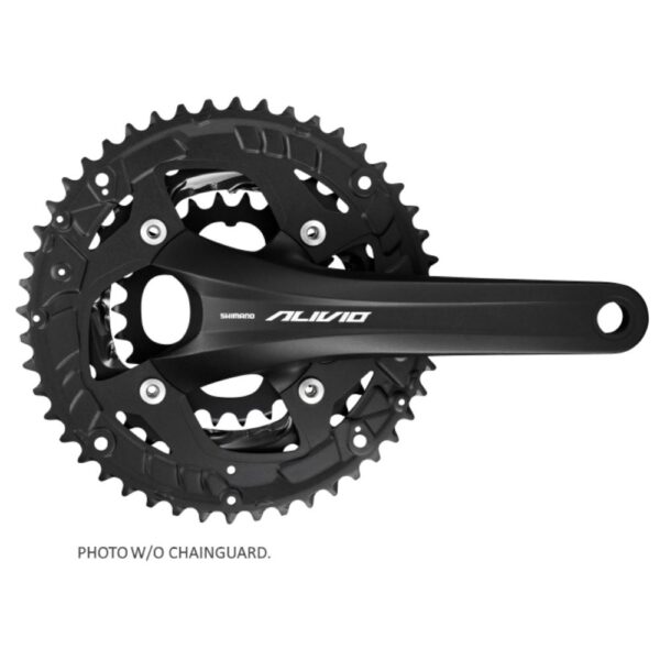 Pogon Shimano Alivio Fc-T4060, 44X32X22Z, Poluga 175Mm, Za Stražnji 9 Brzina, Iz 2 Dijela, Chaincase Kompatibilno, Bez Osovine Pogona, Za Chainline 50Mm Bez Štitnika, Crn