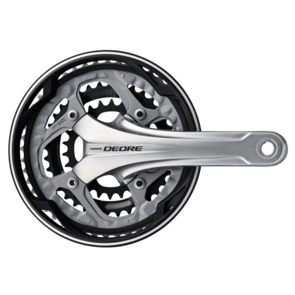 Pogon Shimano Deore Fc-T611-S, 48X36X26Z, Poluga 170Mm, Za Stražnji 10 Brzina, Iz 2 Dijela, Štitnik, Chaincase Kompatibilno, Uklj. Osovinu Pogona, Srebrn
