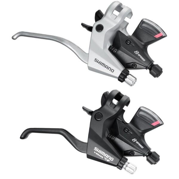 Ručica Kočnice/Mjenjača Shimano Altus St-M310-L-2, 8X3 Brzine, Sajla Mjenjača Sus 1800/2050Mm, Bužir Mjenjača Sp 40 Crn, Sajla Kočnice Crna, Za V-Brake, Ogd, Crna